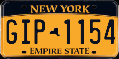 NY license plate GIP1154