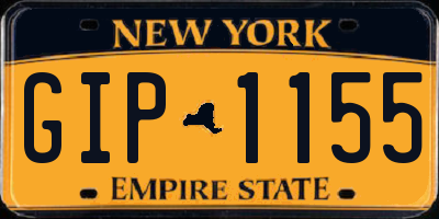 NY license plate GIP1155