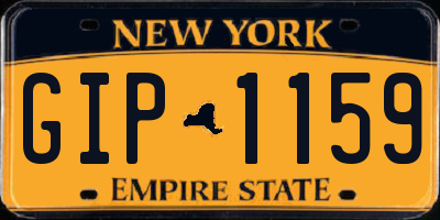NY license plate GIP1159