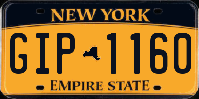 NY license plate GIP1160