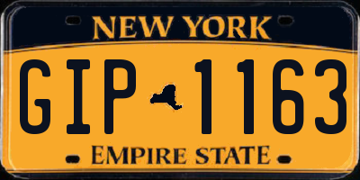 NY license plate GIP1163