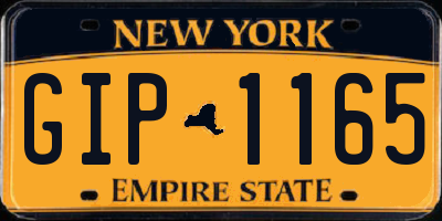 NY license plate GIP1165
