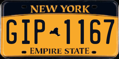 NY license plate GIP1167