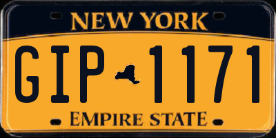 NY license plate GIP1171