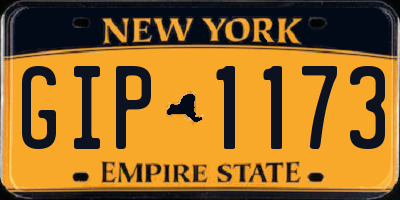 NY license plate GIP1173