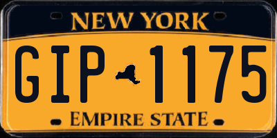 NY license plate GIP1175