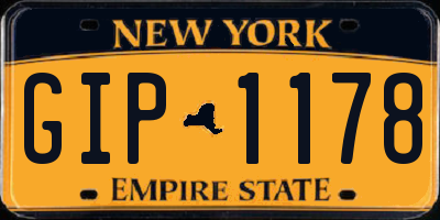 NY license plate GIP1178