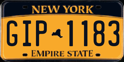 NY license plate GIP1183