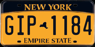 NY license plate GIP1184