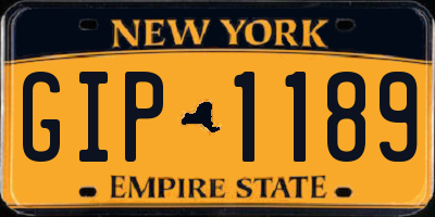 NY license plate GIP1189