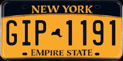 NY license plate GIP1191