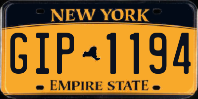 NY license plate GIP1194