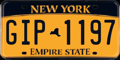 NY license plate GIP1197