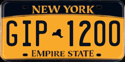 NY license plate GIP1200