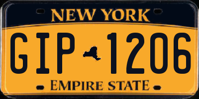 NY license plate GIP1206