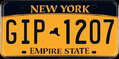 NY license plate GIP1207
