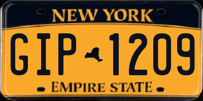 NY license plate GIP1209