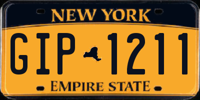 NY license plate GIP1211