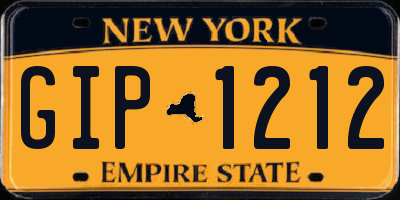 NY license plate GIP1212