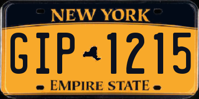 NY license plate GIP1215