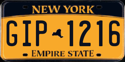 NY license plate GIP1216