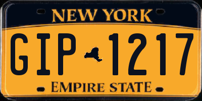 NY license plate GIP1217