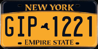 NY license plate GIP1221