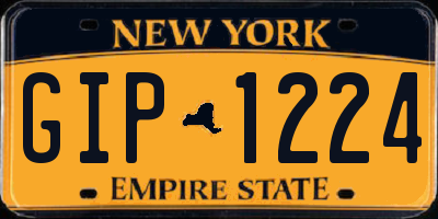 NY license plate GIP1224