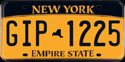 NY license plate GIP1225