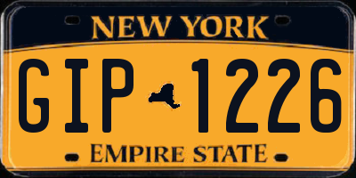 NY license plate GIP1226