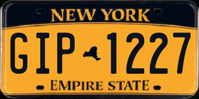 NY license plate GIP1227