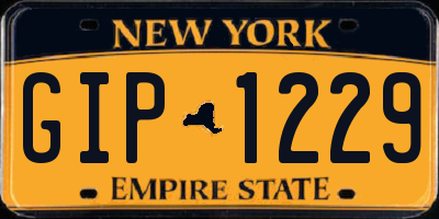 NY license plate GIP1229