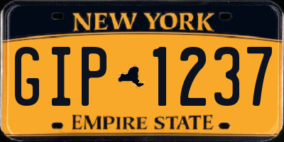 NY license plate GIP1237