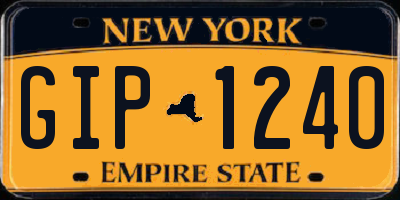 NY license plate GIP1240