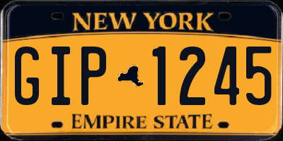 NY license plate GIP1245