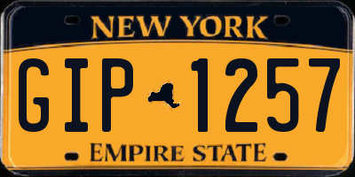NY license plate GIP1257