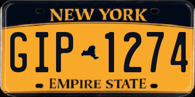 NY license plate GIP1274