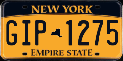 NY license plate GIP1275