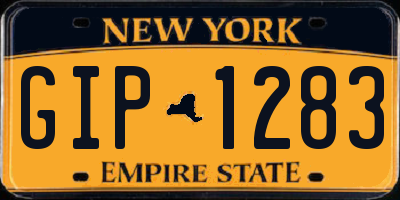 NY license plate GIP1283