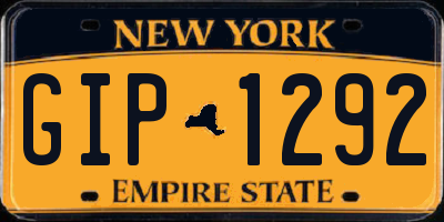 NY license plate GIP1292
