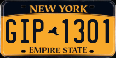 NY license plate GIP1301