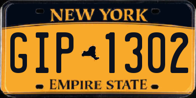NY license plate GIP1302