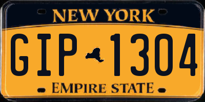 NY license plate GIP1304
