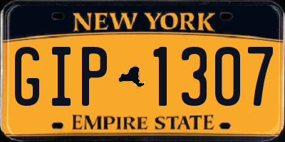 NY license plate GIP1307