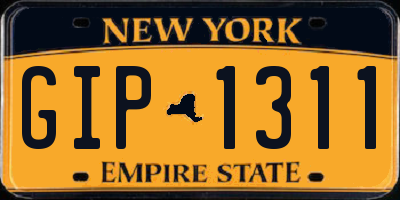 NY license plate GIP1311