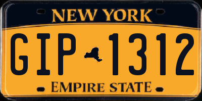 NY license plate GIP1312