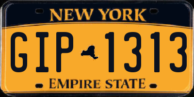 NY license plate GIP1313