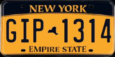 NY license plate GIP1314