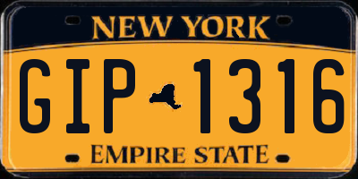 NY license plate GIP1316