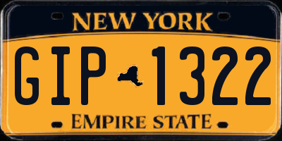 NY license plate GIP1322